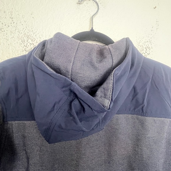 Helly Hansen Vanern Mid Layer Jacket Mens Medium Navy Gray Cotton Fleece Lined‎ - Picture 8 of 16